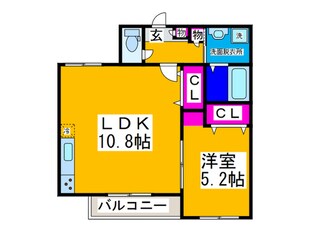 ﾍｰﾍﾞﾙﾒｿﾞﾝﾗﾌﾟﾝﾁｪﾙの物件間取画像